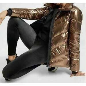 Athleta Elation Ultra High Rise Velvet Tight Black Size Small Yoga Gym Fashion